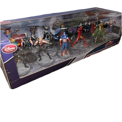 DISNEY STORE Marvel Avengers 20 Piezas Mega Figura Set Regalo Nuevo Con Caja Desgaste  Foto 1 de 4