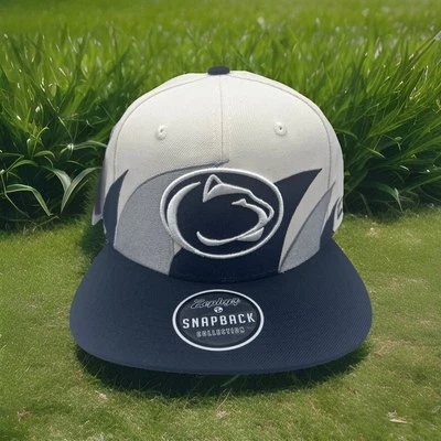 Penn State Nittany Lions Sombrero Zephyr Z Sombrero Retro Diente de Tiburón Snapback Gorra H91 Foto 1 de 4