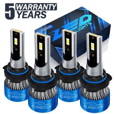 For Dodge Monaco 1990-1992 LED Headlight Bulb High Low Beam Light 6500K Bright+ - Image 1 of 4