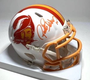 RONDE BARBER Signed Riddell Retro Mini Helmet - Tampa Bay Buccaneers NFL - BAS - Picture 1 of 1