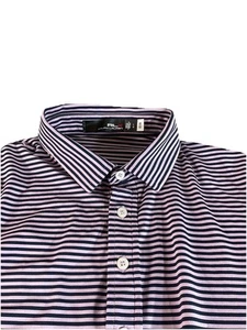 RLX Ralph Lauren Kurzarm Hemd Herren Gr. L GESTREIFT lila/schwarz gestreift - Bild 1 von 7