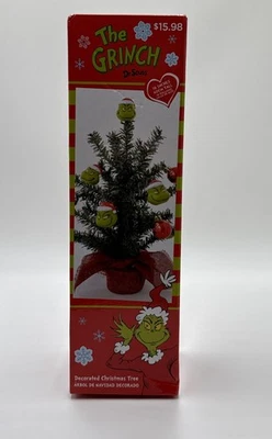 The Grinch GRINCHMAS DR SEUSS 16" DECORATED CHRISTMAS TREE RUZ New Open Box - Image 1 of 3