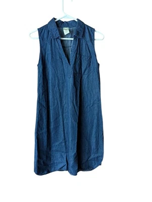 faded glory women's denim sleeveless dress Sz S perfect condition.100% cotton - Image 1 of 4