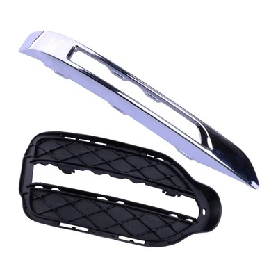 Right Fog Light Grill w/ Strip Trim Fit For Benz X204 GLK250 GLK350 2013-2015 - Image 1 of 4