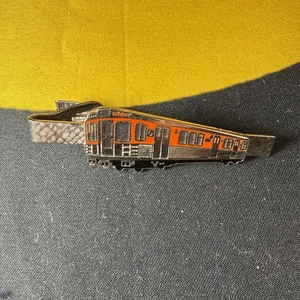 Septa Orange Subway Rail Train Car Vintage Tie Clip - Picture 1 of 4