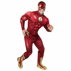 The Flash Deluxe DC Comic Movie Superhero Adult Mens Costume - Picture 1 of 2