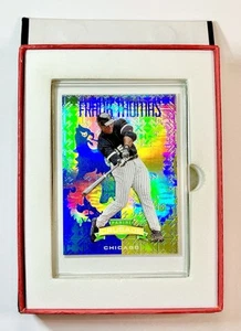 2024 Panini Crusade Frank Thomas YELLOW / BLUE PRIZM SP - White Sox - HOF SP - Picture 1 of 7