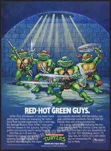 Teenage Mutant Ninja Turtles / Playmates - Original 1989 Trade AD / ADVERT_ TMNT - Picture 1 of 1