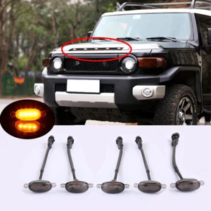 Front Upper Grille LED Light Raptor Style Grill Trim For Toyota FJ Cruiser 06-21 - Picture 1 of 5