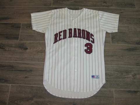 Scranton/Wilkes-Barre Red Barons Minor League Baseball Game Used Jersey 44 Sewn Cover