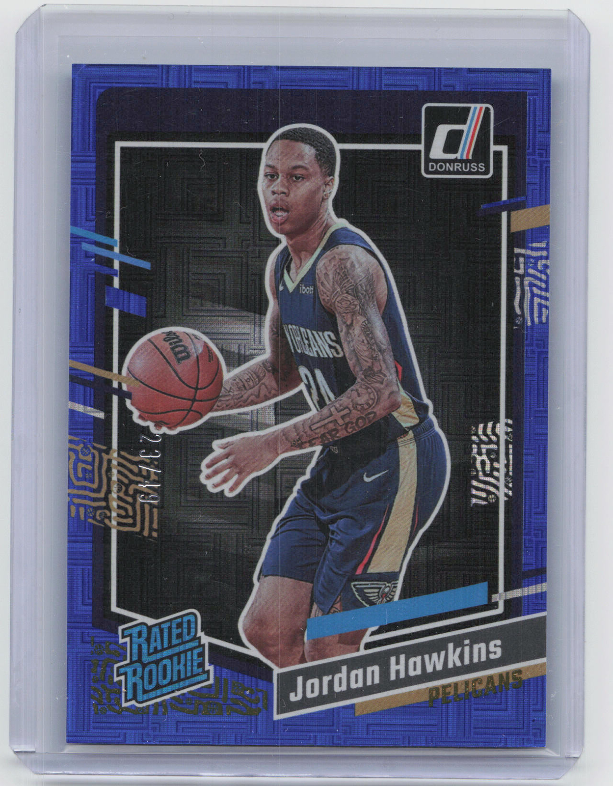 2023-24 Donruss #219 Jordan Hawkins Choice Blue #/49