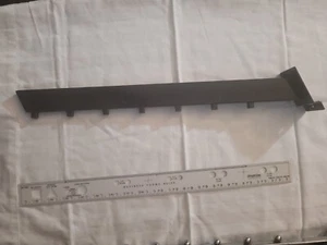 1 Slat Board  wall rack hook 7-Pegs  18" Heavy Steel Black in color *pre-owned*  - Picture 1 of 5