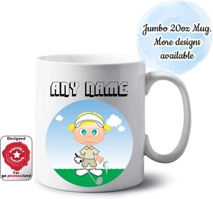 Personalisierter Jumbo 20oz Golferbecher Tasse Golf Golfer Mädchen Golf Geschenk für sie - Bild 1 von 16