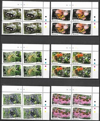 NIUAFO'OU - 2013 MNH "Butterflies & Flowers" Complete Set, Block Of 4 !!!! - Image 1 of 2