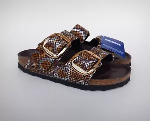 Sandalias estrechas Birkenstock para mujer Arizona hebilla grande pitón - EU 36 = US 5 LEER - Imagen 1 de 16