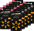  60pcs XX-TREME Longlife Extra Hearing Aid Batteries 13 Orange PR48 NEW 