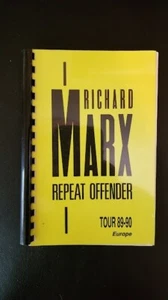RICHARD MARX VINTAGE ORIGINAL NOV/DEZ EUROPA TOUR BAND CREW ONLY TOUR ROUTE - Bild 1 von 5