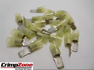 12-10 GA .250" - Nylon Aislado Desconexión Rápida - HOMBRE - AMARILLO - 25 PIEZAS EE. UU. - Imagen 1 de 1