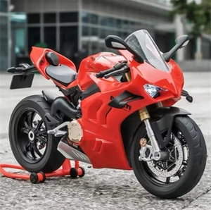 1:9 Ducati Panigale V4S Alloy Diecast Motorcycle Model Motorbike Sound and Light - Picture 1 of 7