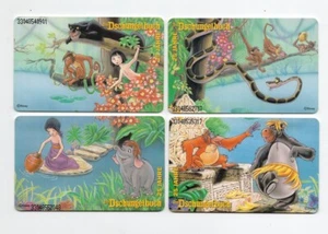 Disney Phone Cards ( The Jungle Book / Germany ) Mougli,Baloo Set of 4 - Picture 1 of 2