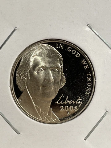 2008 S Jefferson Nickel, Proof, PF ++ Cover