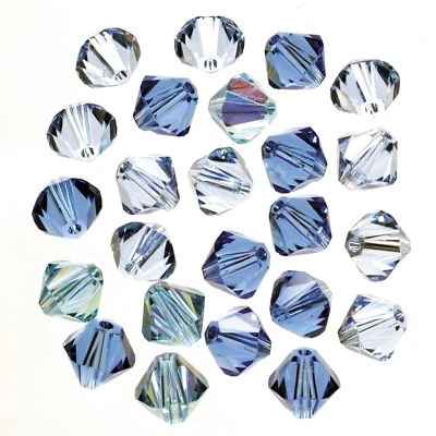 DARICE 0699-24-BLUES 24 piezas Swarovski cuentas bicónicas 6 mm mezcla azul Foto 1 de 2