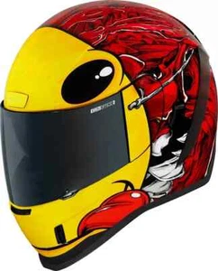 CASCO INTEGRALE - ICON AIRFORM BROZAK MIPS ROSSO OMOLOGATO ECE 2206 AEROGRAFATO - Picture 1 of 12