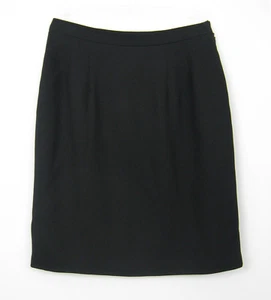 Francess & Rita Women Size 12 Black Straight Pencil Skirt Side Zip Clasp Lined - Picture 1 of 2