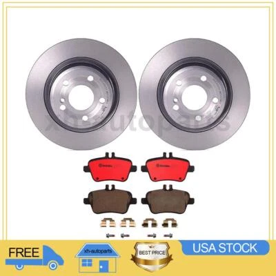 Se adapta a Mercedes-Benz SLC300 3X 2017 2018 pastillas de freno traseras rotor de freno Foto 1 de 4