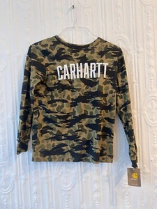 NEW Boy's Youth Carhartt Long Sleeve LS Crew Neck Camo T-Shirt  Large L - Picture 1 of 1