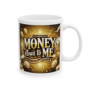 Taza de cerámica Money Flow - Perfecto para amantes del café, regalo para emprendedores, - Imagen 1 de 5