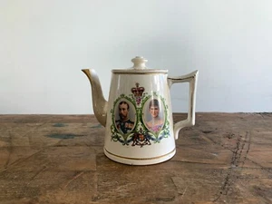 Antique George V Coronation Teapot 1911 - Picture 1 of 5