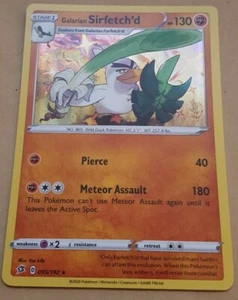 POKEMON TCG CARD - SW & SH REBEL CLASH - GALARIAN SIRFETCH'D 095/192 (HOLO) NM - Picture 1 of 1