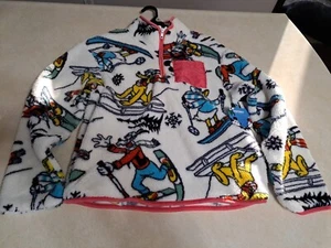 No Boundaries Disney Quarter Zip Pull Over Fleece Jacket Size XXS (0) New - Picture 1 of 4