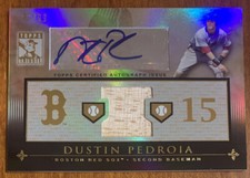 Dustin PEDROIA🔥2010 Topps Tribute Bat Relic AUTO #TAR-DP3 5/99 NM Red Sox📈