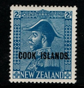 Cook Islands 1936 1944 2/- light blue King George V Admiral SG116 MNH - Picture 1 of 1