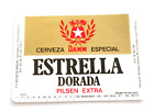 Spain Old Estrella Dorada Damm Beer label Bieretikett