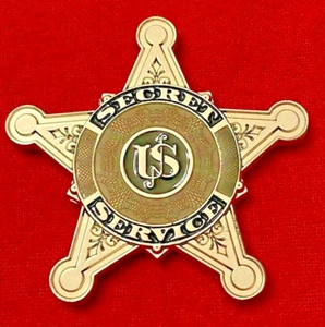 US SECRET SERVICE CUT OUT CHALLENGE COIN / OLD STAR & NEW STAR - Bild 1 von 4