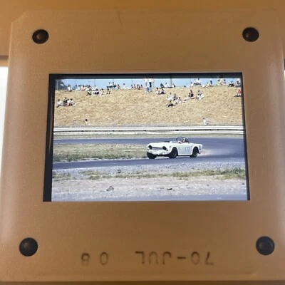 Гоночный автомобиль Triumph TR4, Боб Туллиус? 1970 Фото 35 мм слайд гонки A - Изображение 1 из 4