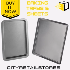 Chef Aid Cookie Baking Sheets Non-Stick Trays Oven Bakeware Durable Baking Tray - Picture 1 of 9