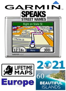 Garmin 350 SAT NAV LEBENSLANGE KARTEN EUROPA + 60 x FERIENINSELN 2021 - Bild 1 von 12