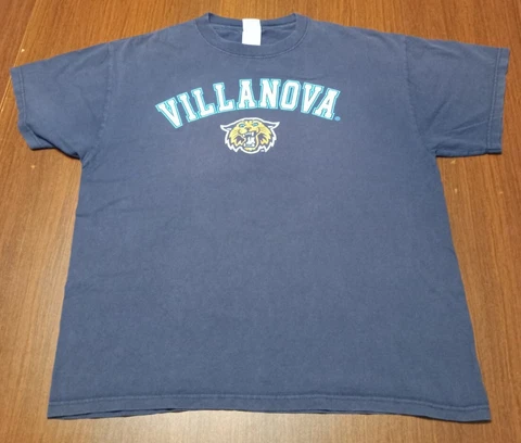 Villanova Men's Graphic T-shirt  Large Blue Cover