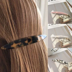 French Barrettes / Large Hair clips Tortoiseshell, Pearl, Caramel, Leopard - Picture 1 of 22