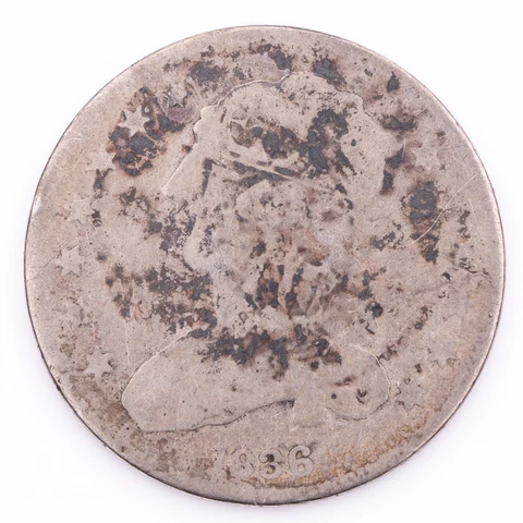 1836 Capped Bust Quarter Silver 25c Cover