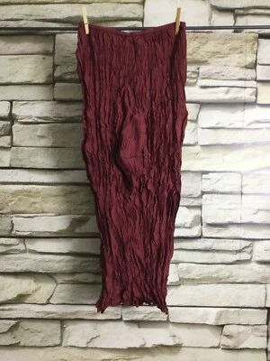 cocon.commerz PRIVATSACHEN ENDLICHENDE  Rock aus Crash Wäscheseide in rot Gr. 2 - Bild 1 von 4