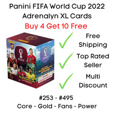 Panini Adrenalyn XL FIFA World Cup Qatar 2022 Trading Cards #253 - 495 Fans Gold