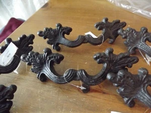 new CAST IRON drawer handles GOTHIC chunky NWT - Picture 1 of 7