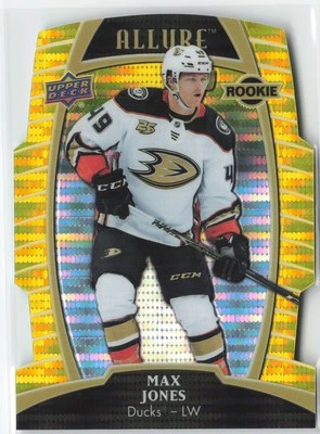 Max Jones 2019-20 Upper Deck Allure Yellow Taxi #72 Anaheim Ducks - Image 1 of 2