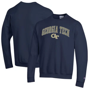 Herren-Champion Navy Georgia Tech gelbe Jacken Arch Over Logo Pullover - Bild 1 von 3