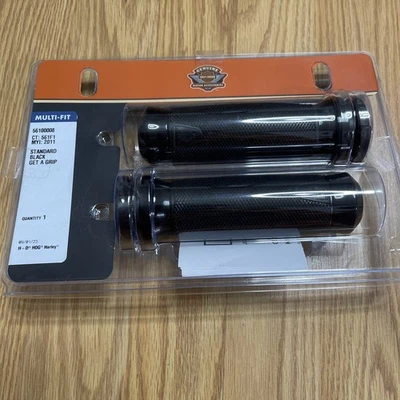 STANDARD BLACK GET A GRIP, HARLEY DAVIDSON NEW GRIPS, 56100008 - Image 1 of 3